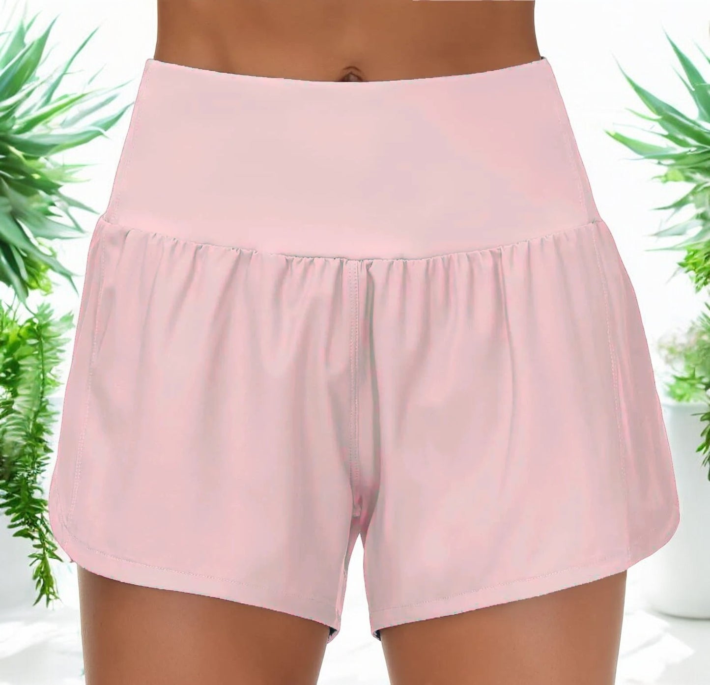 Isabelle™ - Hoge Taille Workout Shorts met Ritszakken