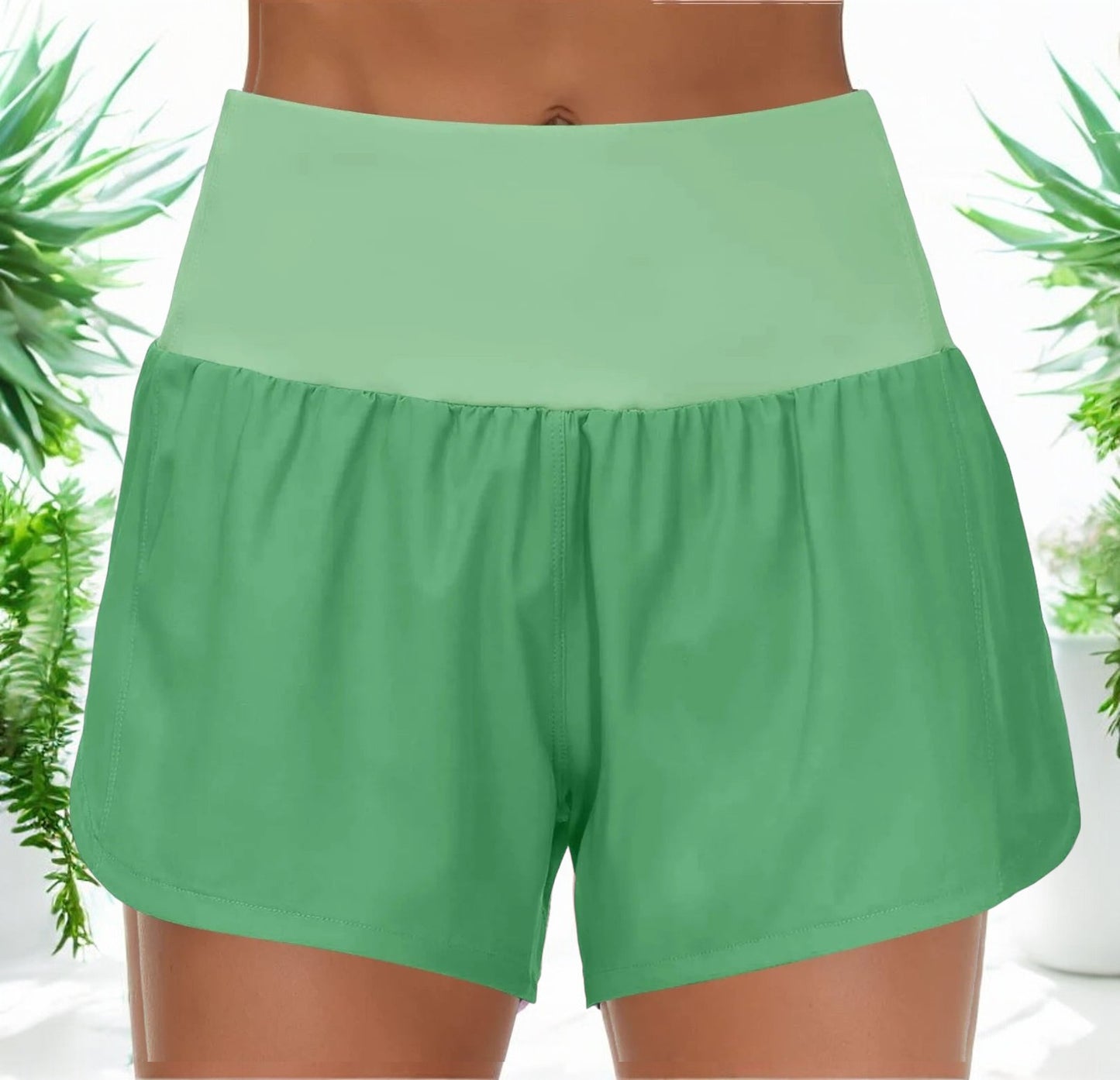 Isabelle™ - Hoge Taille Workout Shorts met Ritszakken