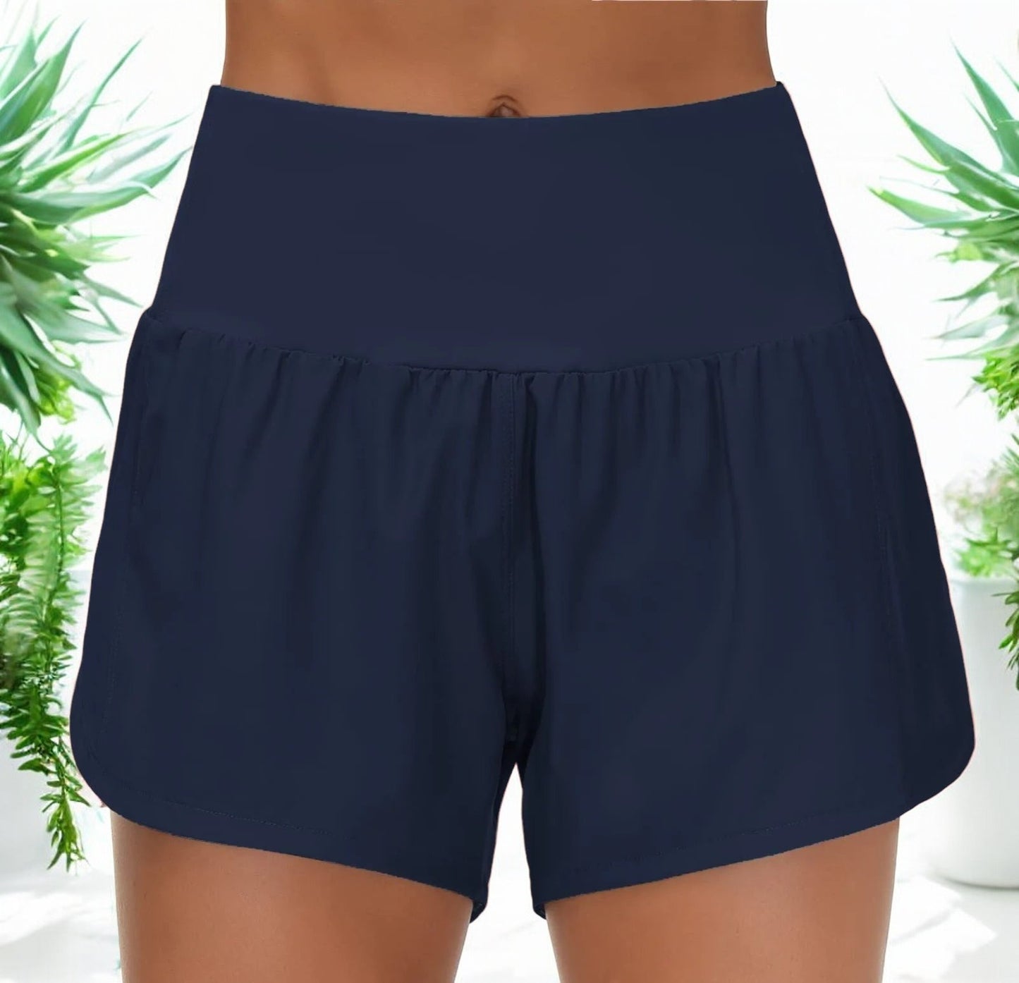 Isabelle™ - Hoge Taille Workout Shorts met Ritszakken