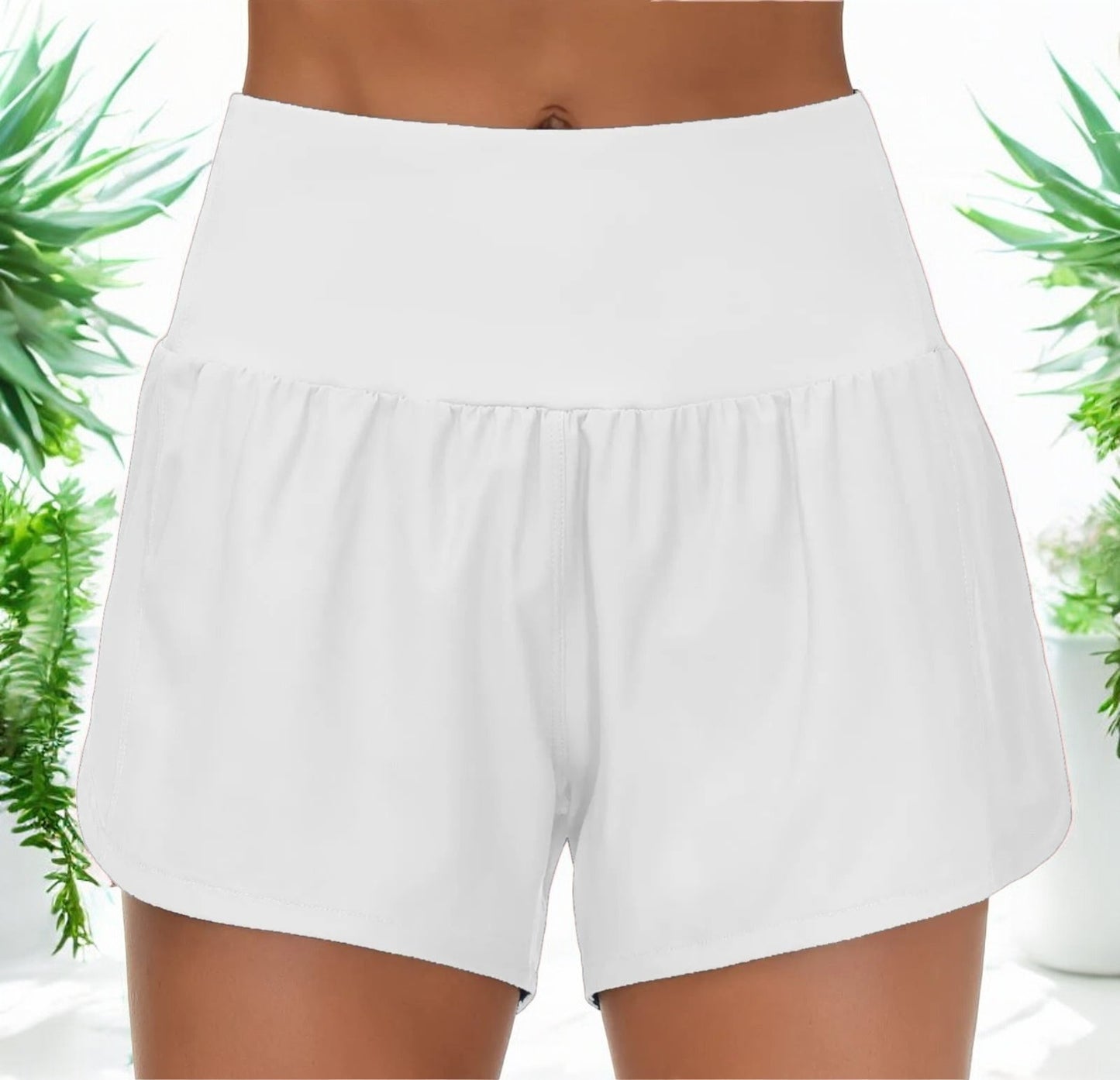 Isabelle™ - Hoge Taille Workout Shorts met Ritszakken