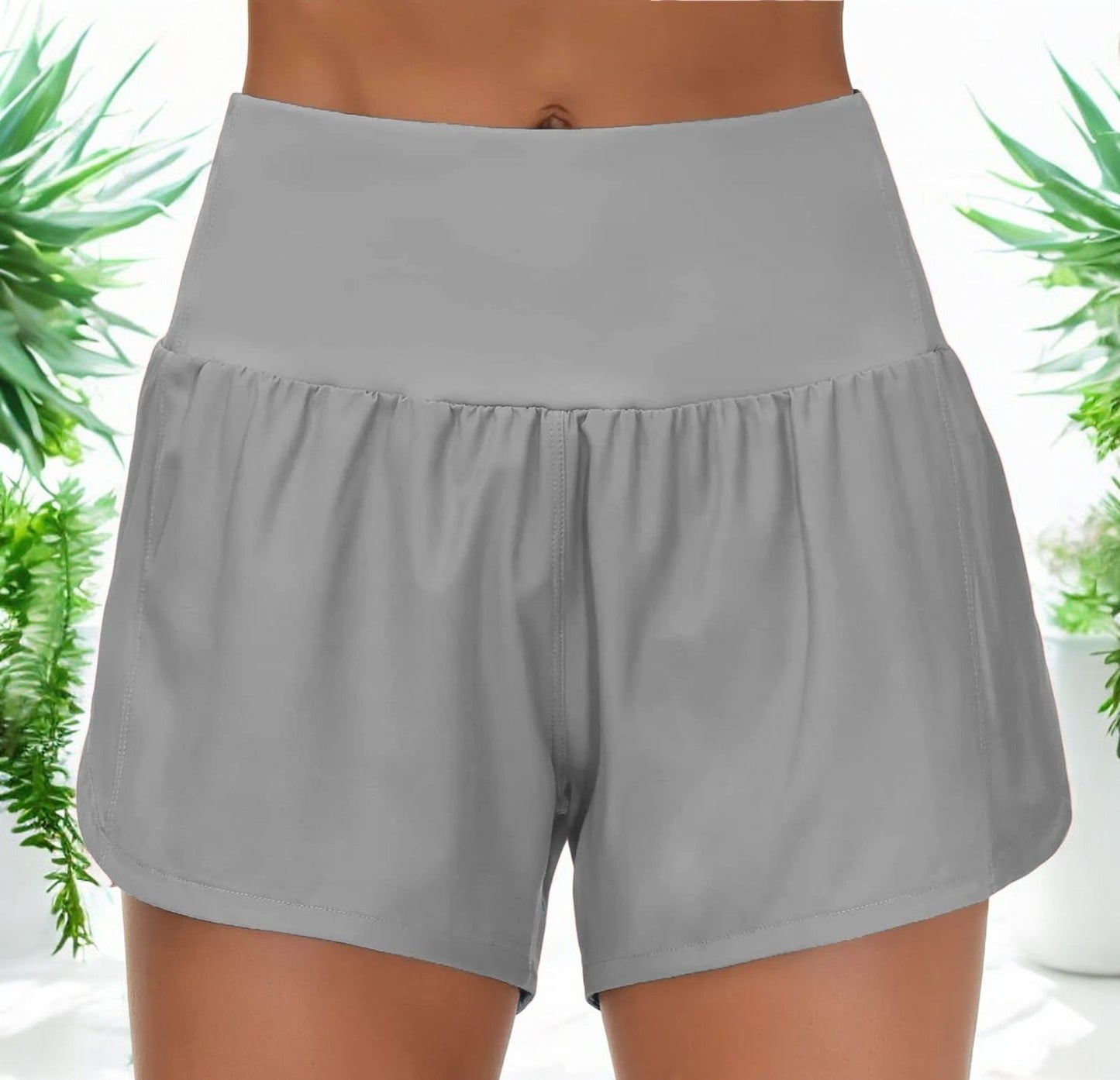 Isabelle™ - Hoge Taille Workout Shorts met Ritszakken